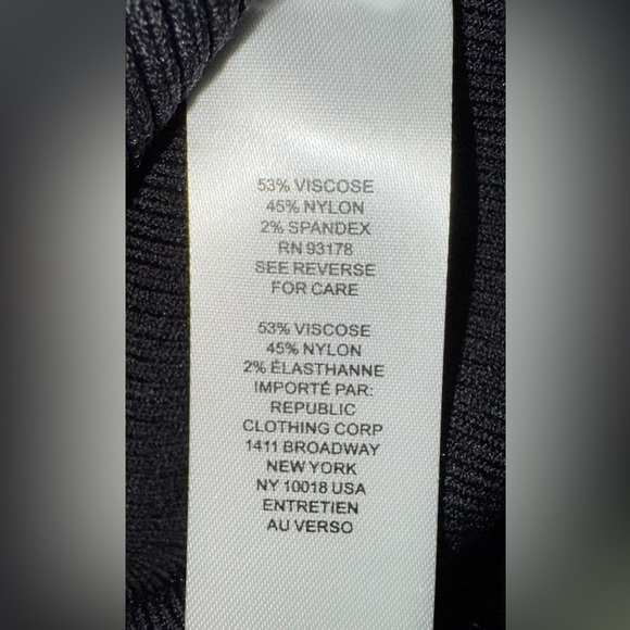 House of Harlow Chic stretchy Black Knit Top with White Trim. Size XS. NWT - Picture 8 of 11